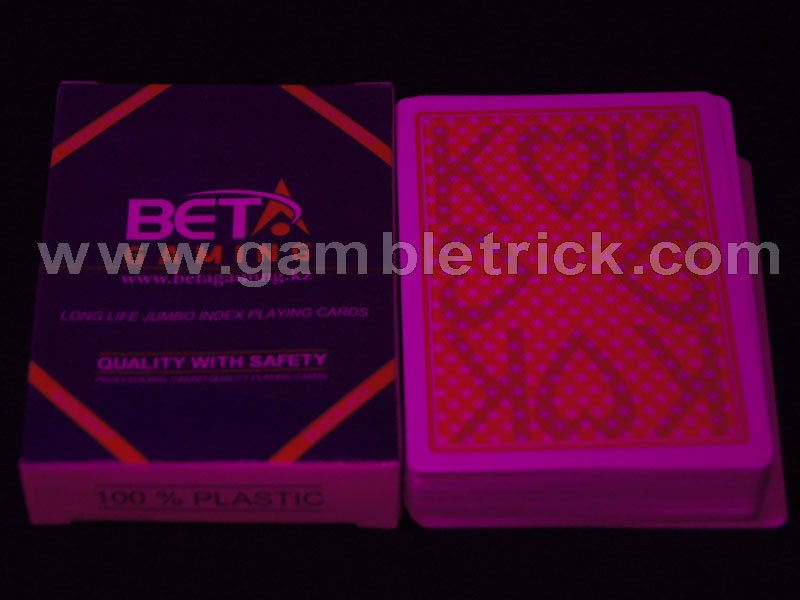 Las baraja de Beta cartas marcadas